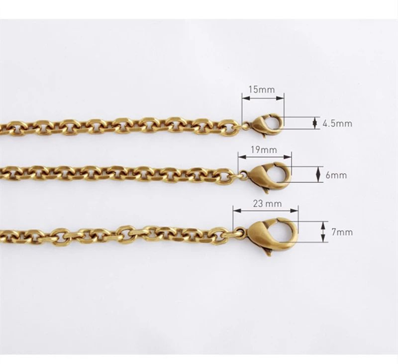 

Solid Brass copper metal chain for designer brand handbag DIY bags shoulder strap Accessories Hardware