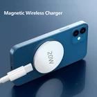 Магнитное Беспроводное зарядное устройство 20 Вт для iPhone 13 12 Pro Max Быстрая зарядка для Samsung Huawei USB C PD адаптер магнитное зарядное устройство