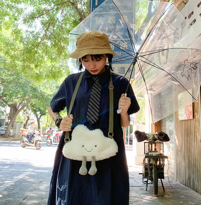 Милая плюшевая кукла кролика сумка с изображением медвежонка для девочек