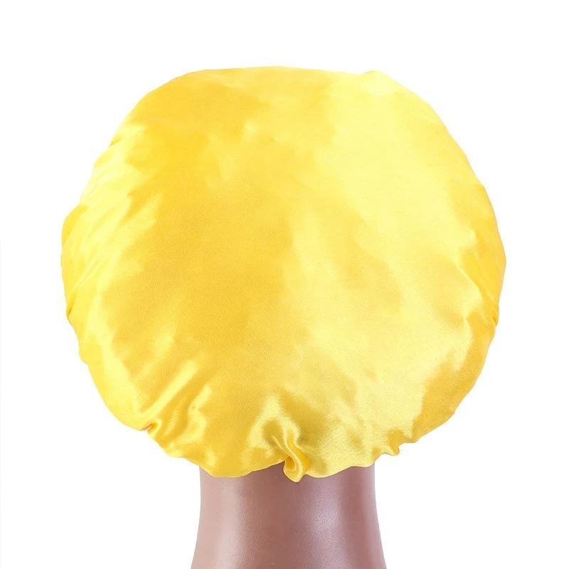 

Silky Bonnet Hair Caps Elastic Wide Side Nightcap Hair Loss Caps Cosmetic Hair Dress Night Sleeping Cap Chemotherapy Hats Women