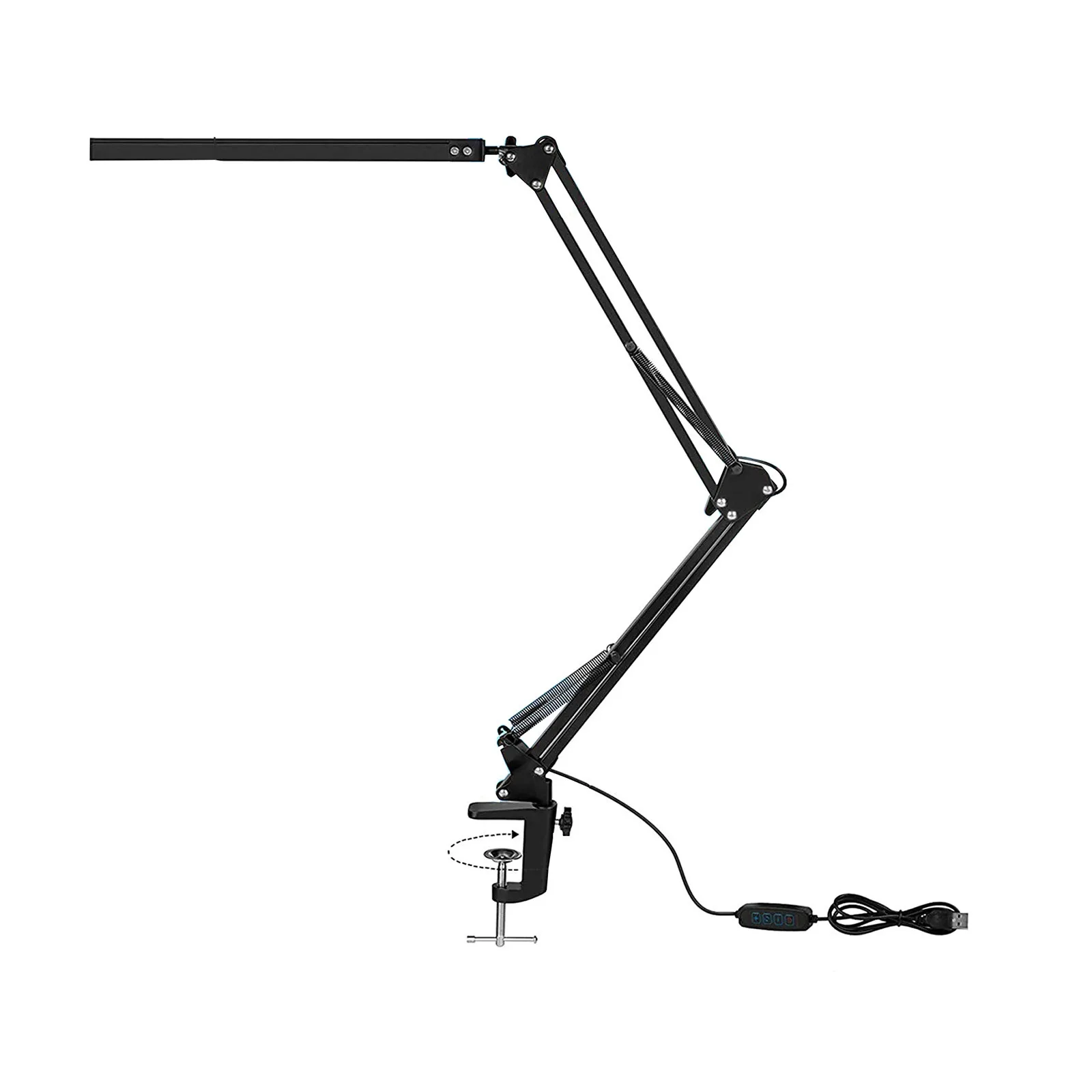 Led Desk Lamp With Clamp 3 Color Architect's Swivel Arm Office Table Home Desktop Clip Lamps | Лампы и освещение