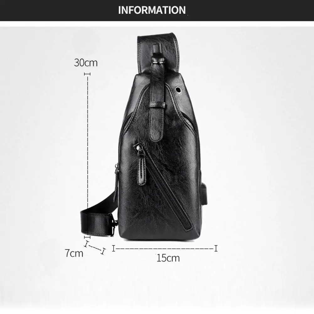 

3 Pcs/set Men Waist Bag Fashion Heuptas Casual Chest Bag + Wallet + Belt Waist Bag Shoulder Bags USB Charging Men Cross Body Bag