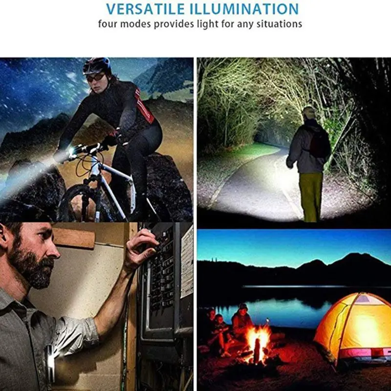 

2021 New Rechargeable Flashlight Magnetic Flashlight with COB sidelight,Super Bright LED