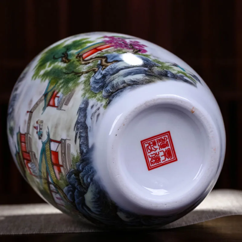 Ваза Цзиндэчжэнь керамика традиционный планшетовый ландшафт для гостиной