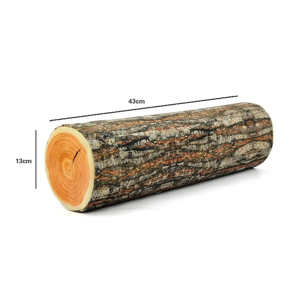 

Creative Simulation Cylinder Tree Stump Shaped Throw Pillow Cushion Home Decor