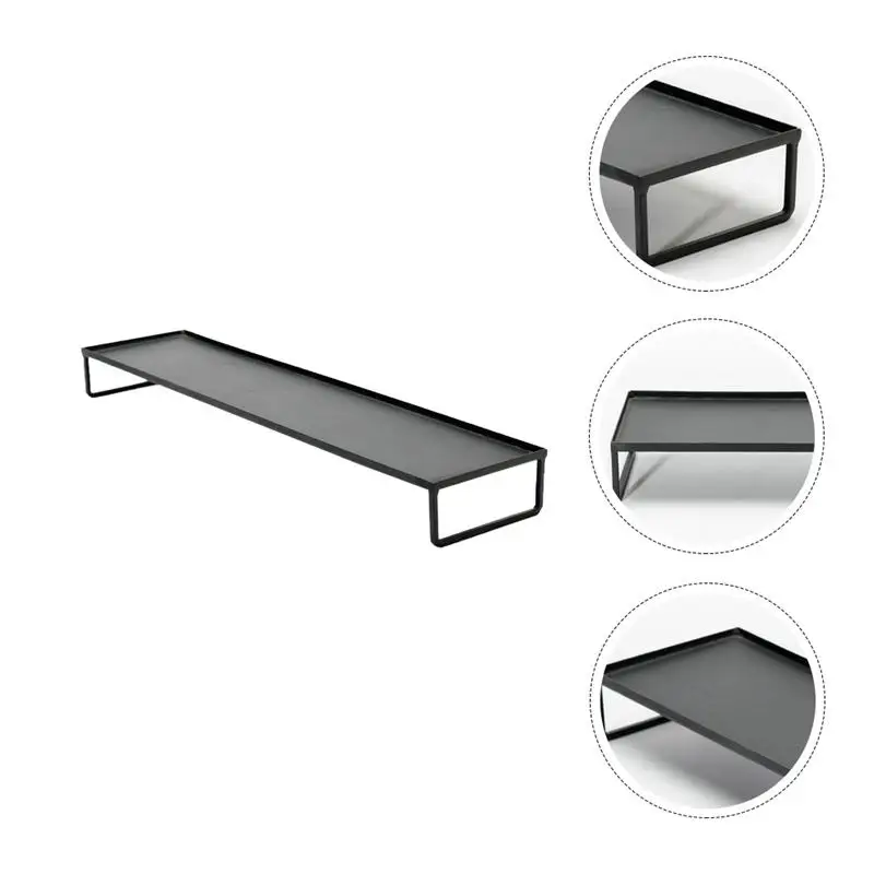 

1pc Iron Craft Tea Set Storage Rack Practical Delicate Teaware Shelf Tea Set Storage Rack