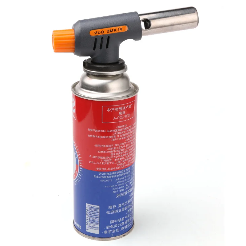 Gas Welding Torch Flamethrower Butane Burner Automatic Ignition Baking Fire Flame Torches Welding BBQ Camping Outdoor Hiking