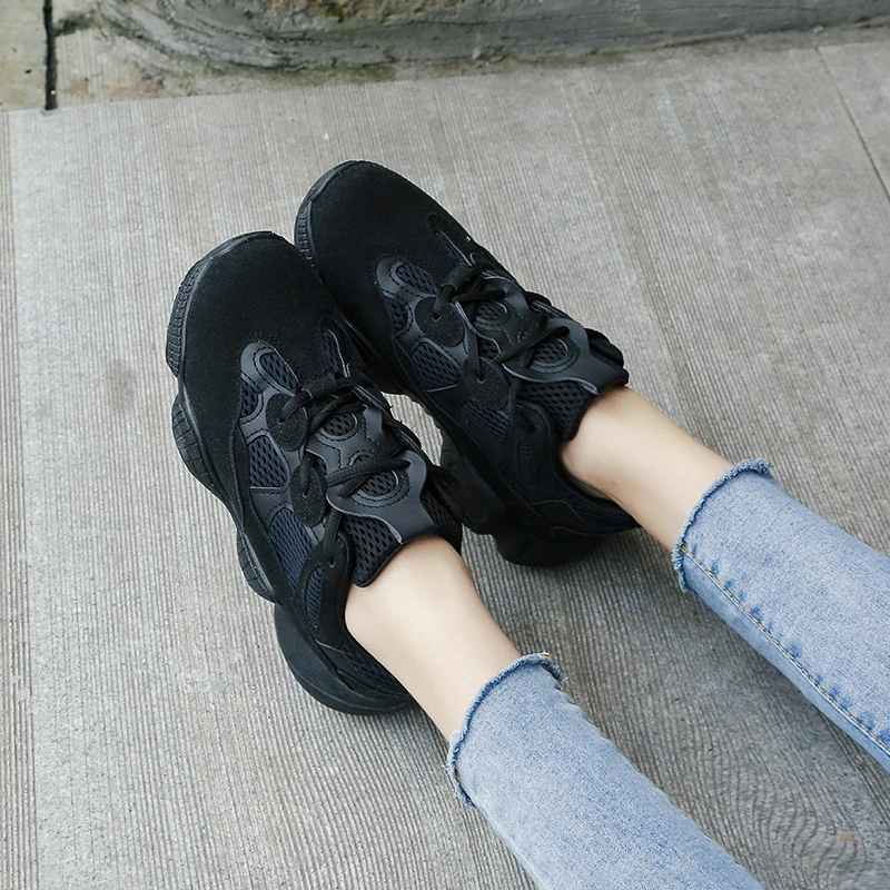 Fashion Women Shoes Sneakers Women's Ulzzang Student Sports Thick Bottom Sport for light walking shoes |