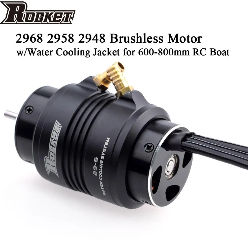Мотор Rocket 2968 2958 2948 3400KV 3450KV 3800KV 4800KV с водяным охлаждением для Feilun FT011 FT012 600-800 мм