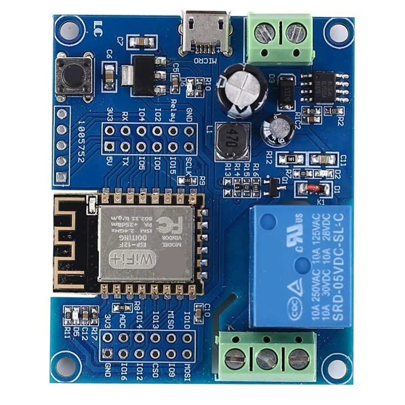 Горячая WIFI релейный модуль контроллера DC 5V 8V 80V ESP8266 беспроводной ESP 12F для IOT