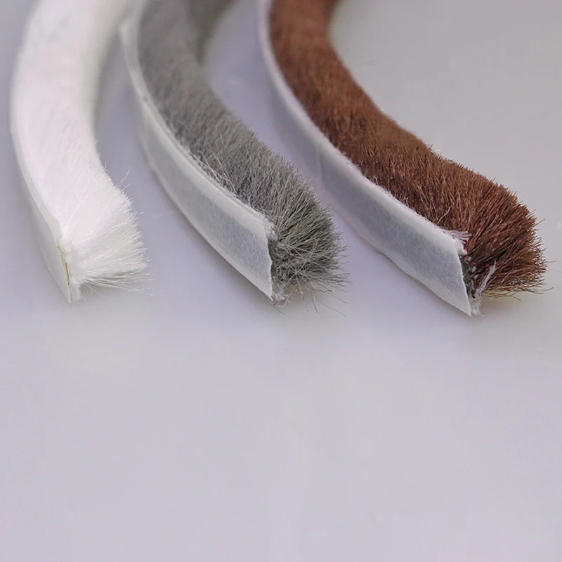 

10 M Weather Draught Excluder Brush Strip Window Door Seal Tape Self-Adhesive X1