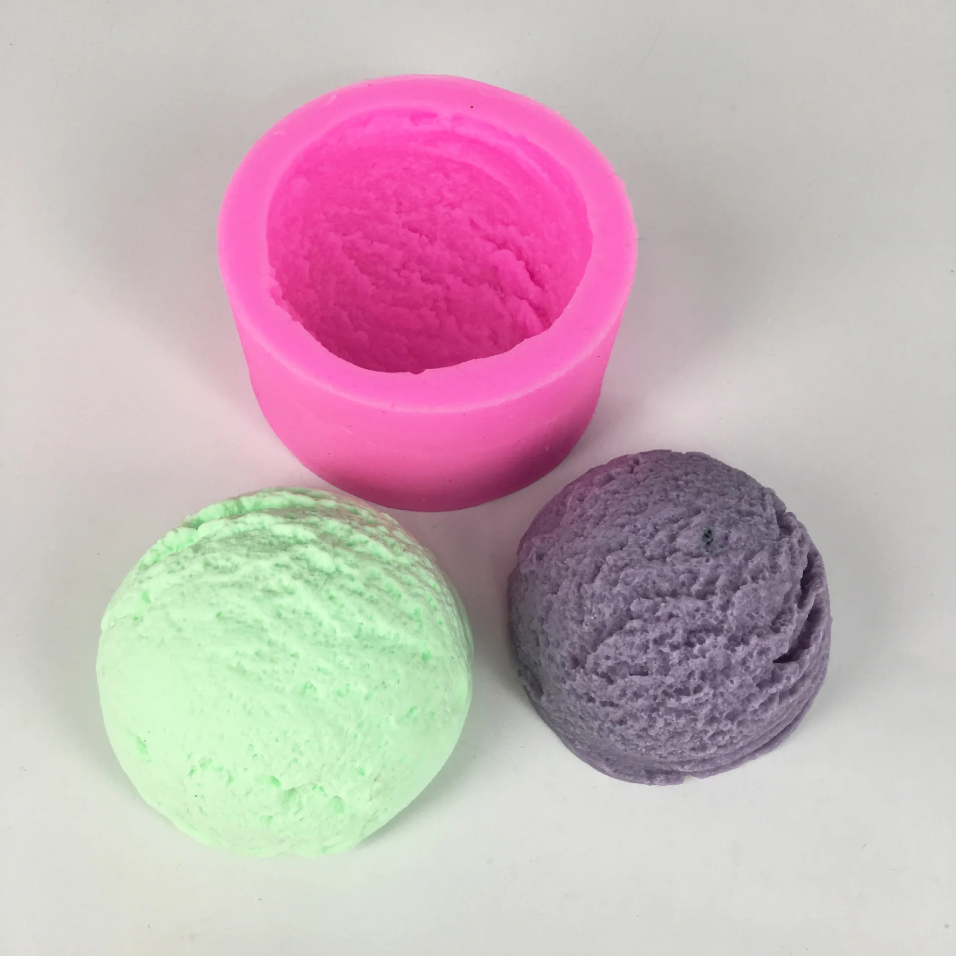 

Ice Cream Ball Making Silicone Candle Soap Mold Fondant DIY Decorating Mould Plaster Aromatherapy Pendent Molds