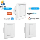 Умный выключатель света, Wi-Fi, поддержка Alexa, эхо, Google Home, голосоваякнопочная панель, 123 кнопок, управление для лампы умного дома