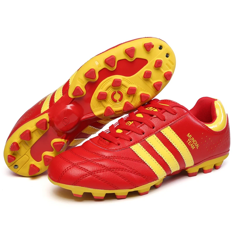Уличная Мужская футбольная обувь для мальчиков футбольные бутсы TF/FG высокие