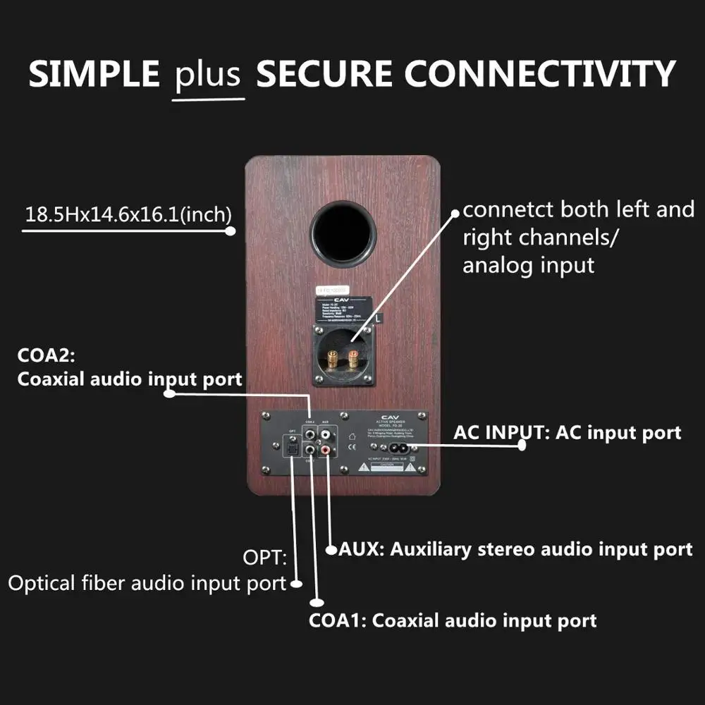 CAV FD-20 книжная полка динамик 2,0 Bluetooth акустическая система деревянный музыкальный динамик s для Колонка для компьютера Саундбар 5,25 дюймов Новинка