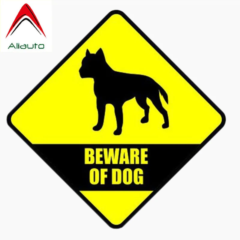 

Aliauto Warning Car Sticker Beware of Dog Reflective Waterproof Decal Automobile Motorcycle Decoration Accessories PVC,12cm*12cm