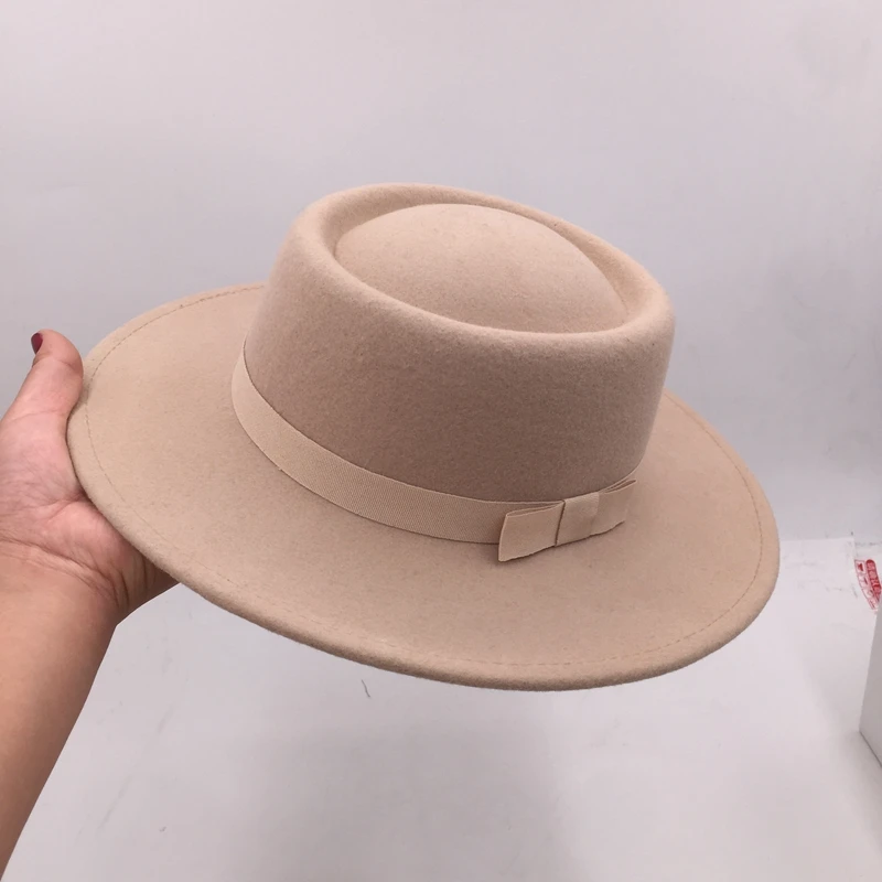 Ретро английская темпераментная и женская в Европе Панама осенне зимняя ткань