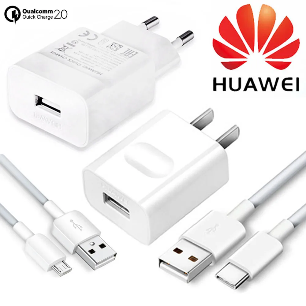 Оригинальное быстрое зарядное устройство Huawei QC 2 0 зарядный usb кабель типа c для p20