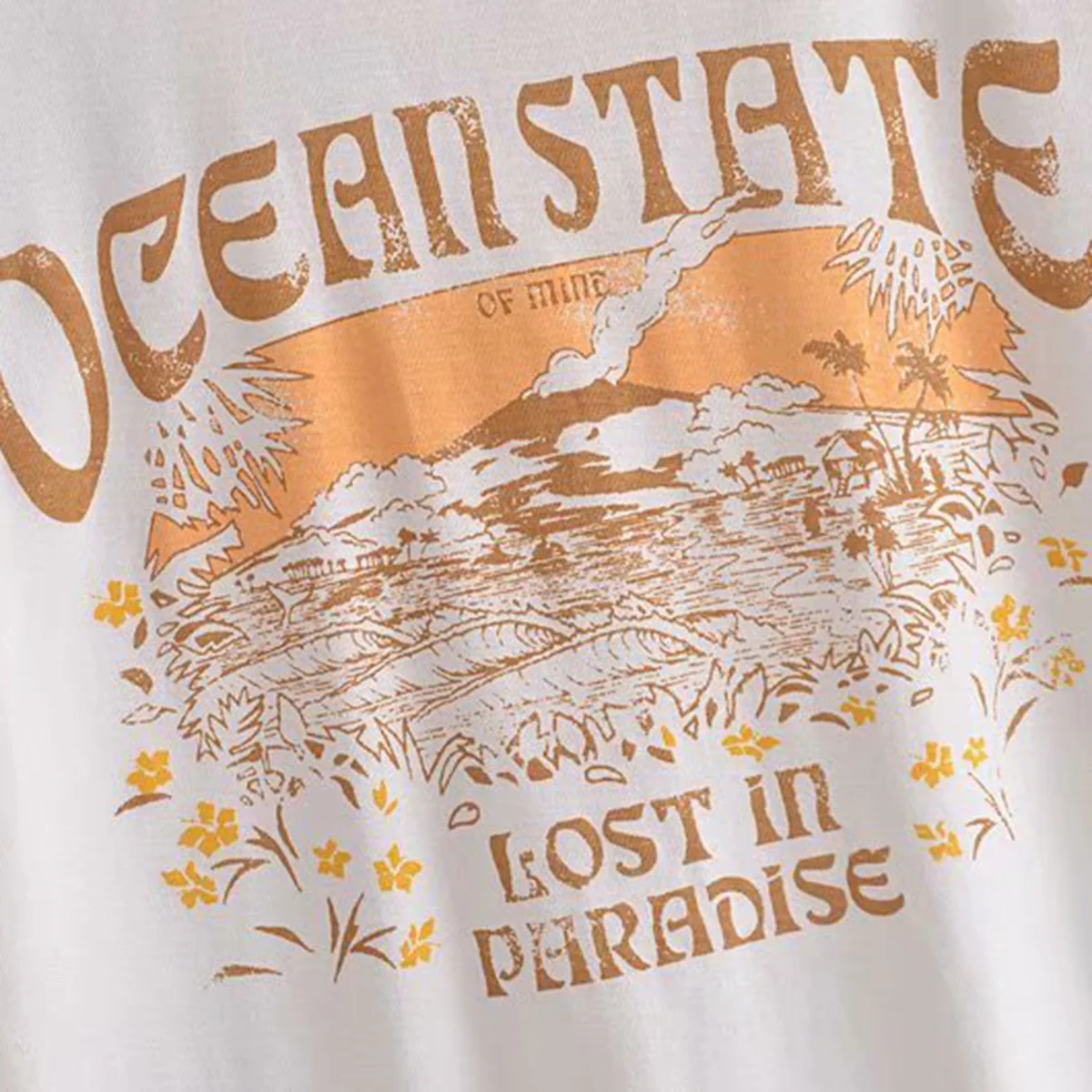 

Vintage Letter Graphic T Shirt Women Harajuku Casual Round Neck Short Sleeve Cotton Tee Shirt Summer Boho T-shirts Tops 2021