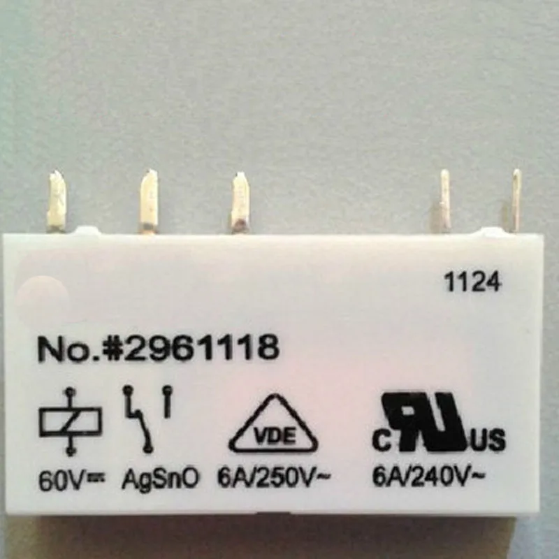 

No.# 2961118 60V 6aA Relay Dip 5 Pins
