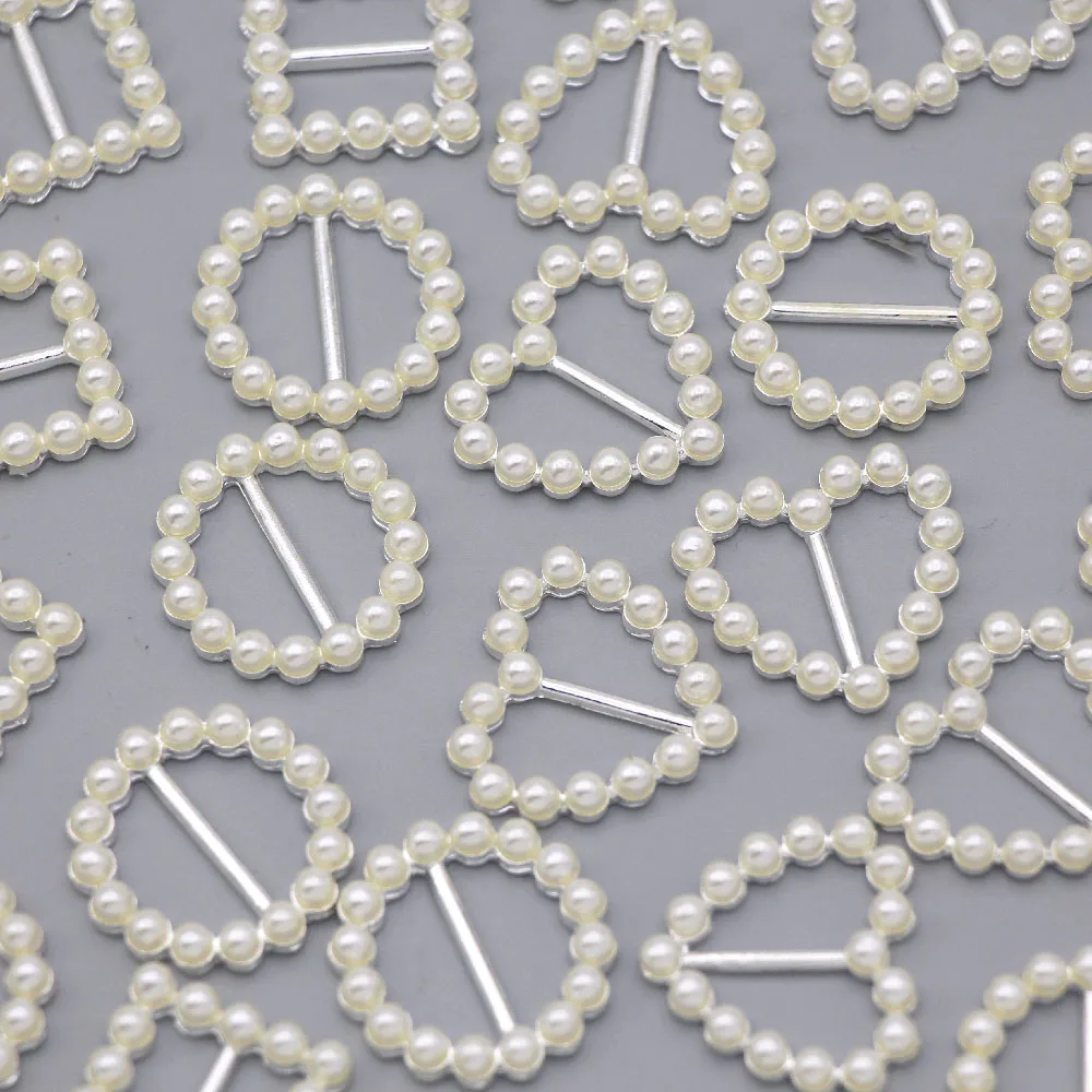 10 шт./компл. жемчужные пряжки квадратные/круглые/в форме сердца для приглашений