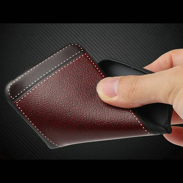 Роскошный кожаный чехол текстуры силиконовый чехол-накладка из мягкого ТПУ для