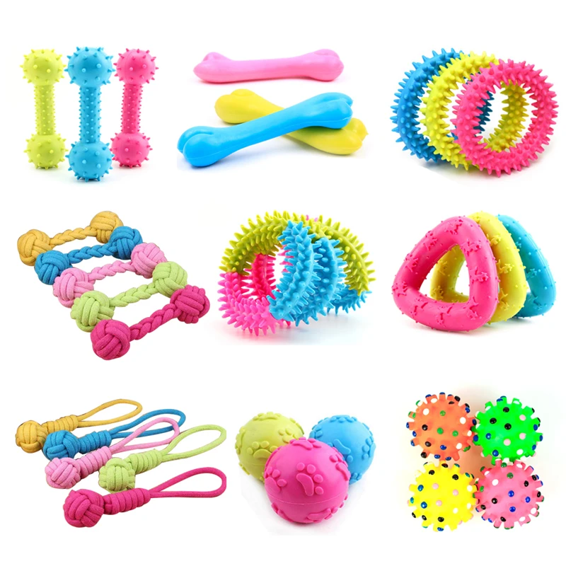 Аксессуары для маленьких собак резиновые жевательные игрушки нейлоновая