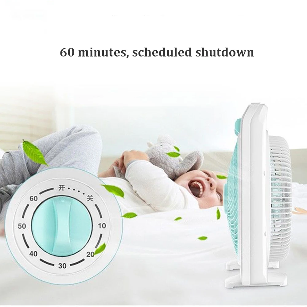 Настольный вентилятор перезаряжаемый портативный 90 с вертикальным вращением