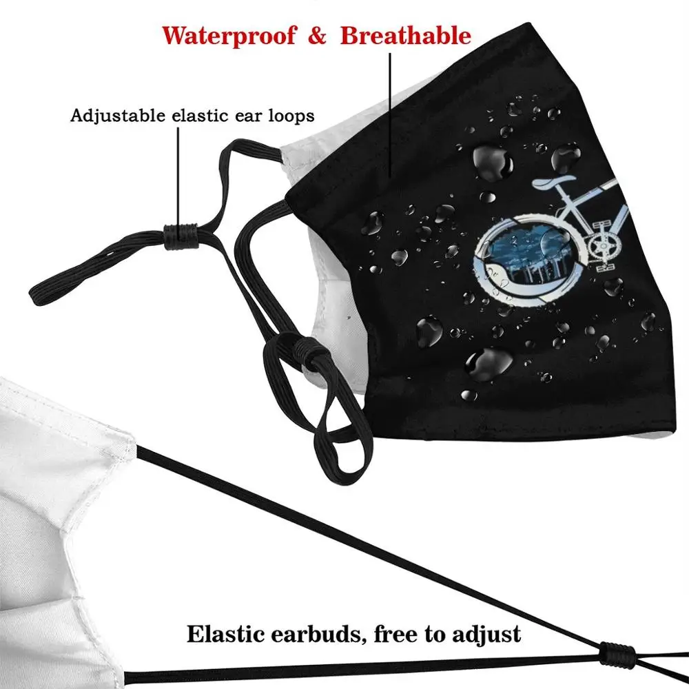 Маска для лица многоразовая с фильтром Pm2.2837 маска горного велосипеда забавным