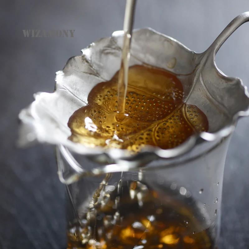 WIZAMONY 1 шт. Китайский Чайный фильтр ручной работы чистый оловянный чайный набор