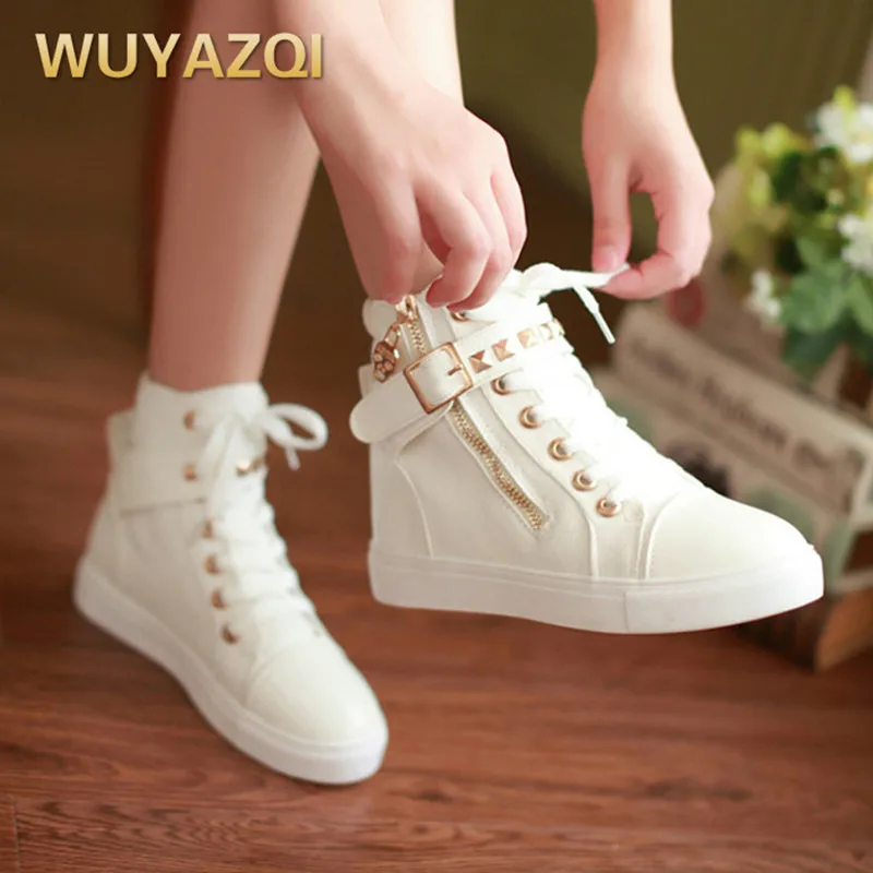 WUYAZQI весенне-Летняя женская обувь с высоким верхом для девочек детей студентов