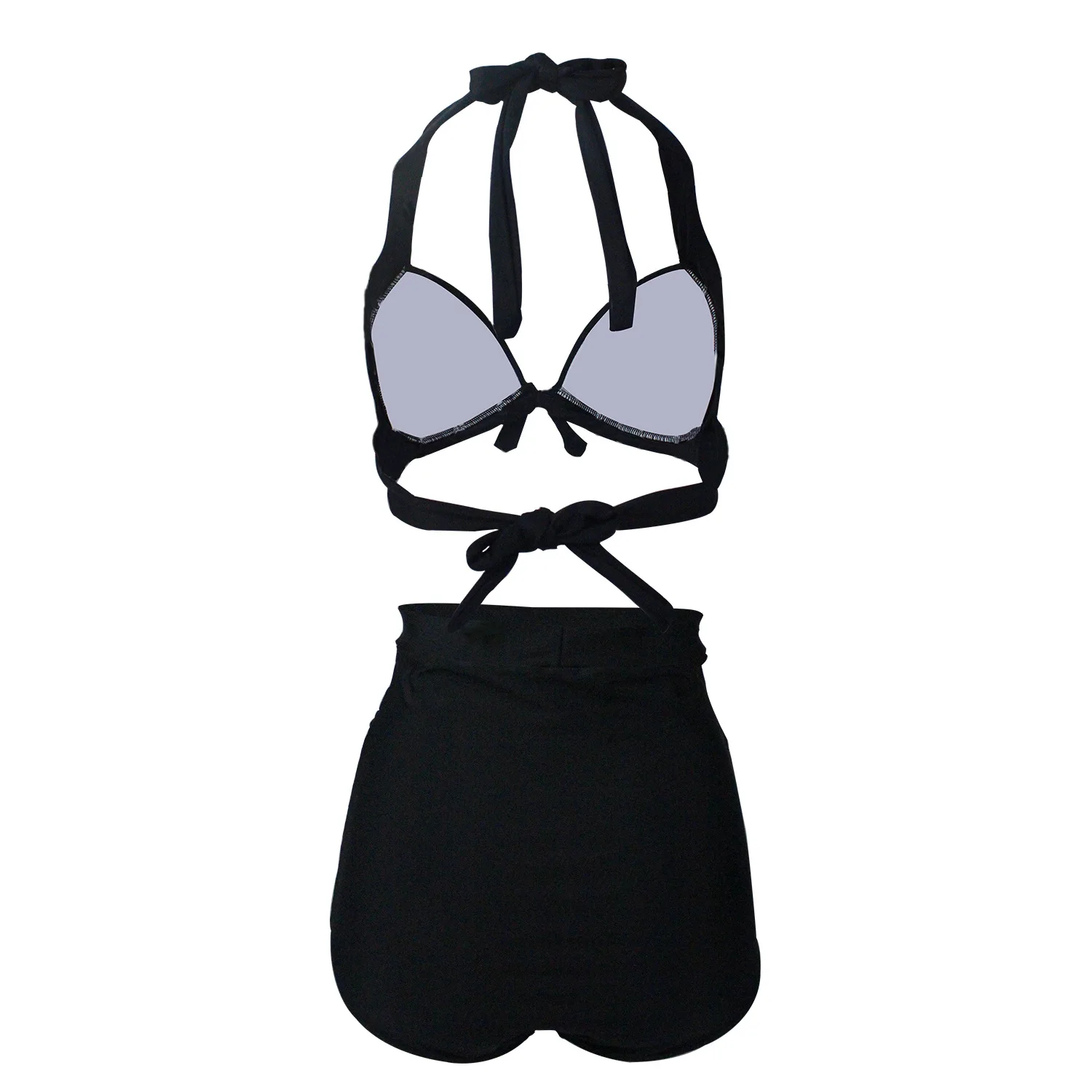 

Solid Sexy Bikini 2021 Summer Swimsuit Women 2 Pieces High Waist Bikini Push Up Swimwear Tankini Swimsuits Bathing Suit Women