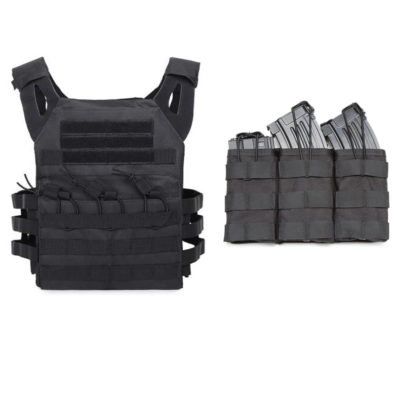 JPC жилет тактическое оборудование пластина ПЕРЕВОЗЧИК МОЛЛ с Тройная журнальная