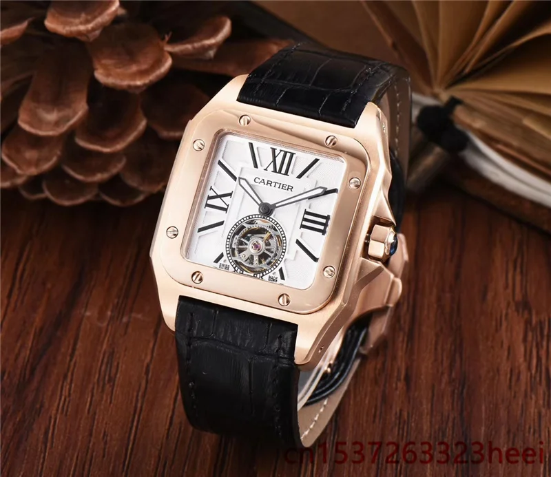 

watch men's skeleton automatic mechanical AAA watch gold skeleton retro men's women watch quartz watch