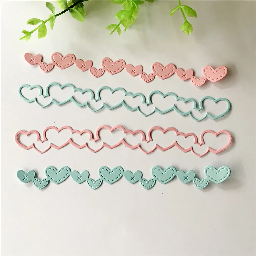 

1pc For Scrapbooking Photo Album Embossing Paper Cards Decorative DIY Love Banner Design Metal stenciles Stencil