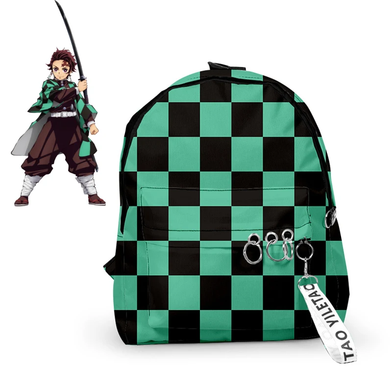 Anime Demon Slayer: Kimetsu No Yaiba Backpack Boys Girls School Bag Kamado Tanjirou Nezuko Cosplay Props Backpacks |