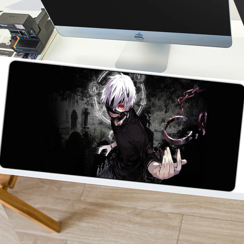 Игровой коврик для мыши 800x300 мм, XL, противоскользящий, с блокировкой скольжения, натуральный каучук, большой игровой коврик для мыши, аниме, для настольного компьютера, ноутбука