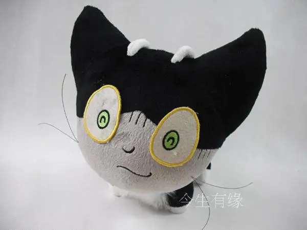 Бесплатная доставка синий Exorcist Ao No Cat Sith Kuro Мягкие плюшевые игрушки 12 &quot30 см