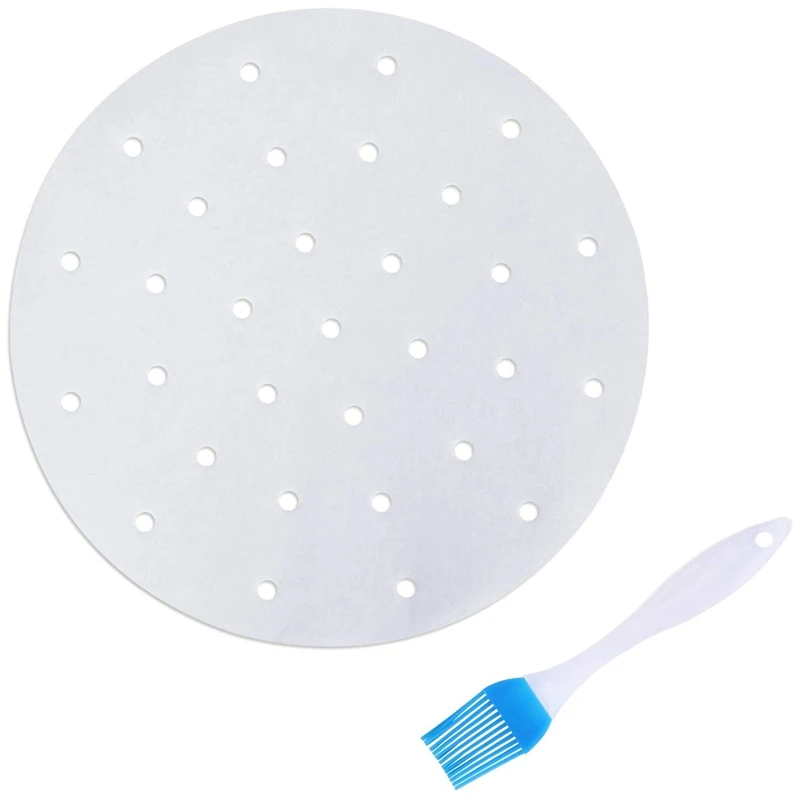 200 шт. вкладышей для фритюрницы 8 дюймовые Круглые прокладки пароварки из