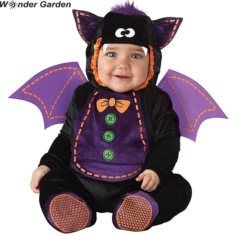 Wonder Garden Infant Toddler Baby Boys Vampire Halloween Cosplay Costumes Christmas Purim Holiday Jumpsuit | Костюмы и аксессуары