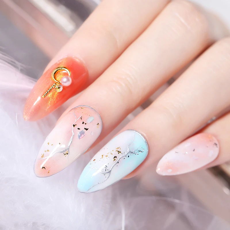 

BORN PRETTY 5ml Sparkling Metallic Color Nail Gel Polish Varnish Painting Spider Gold Silver Mirror Glitter UV Soak Off Gel