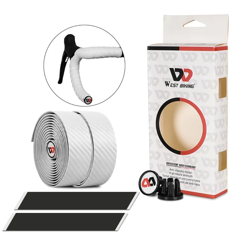 

2Pcs Bike Strap Handlebar Tape Fixing Waterproof Silicone Wear Resistant Handlebar Accessories Damping Anti-Vibration Wrap