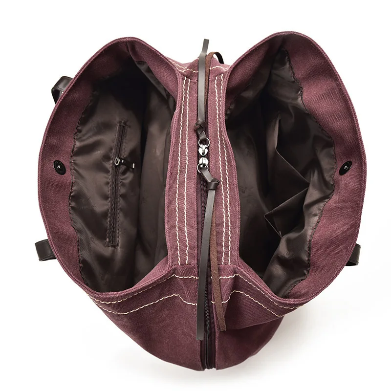

Female High Quality Wear-resistant Casual Canvas Shoulder Bag Handbag