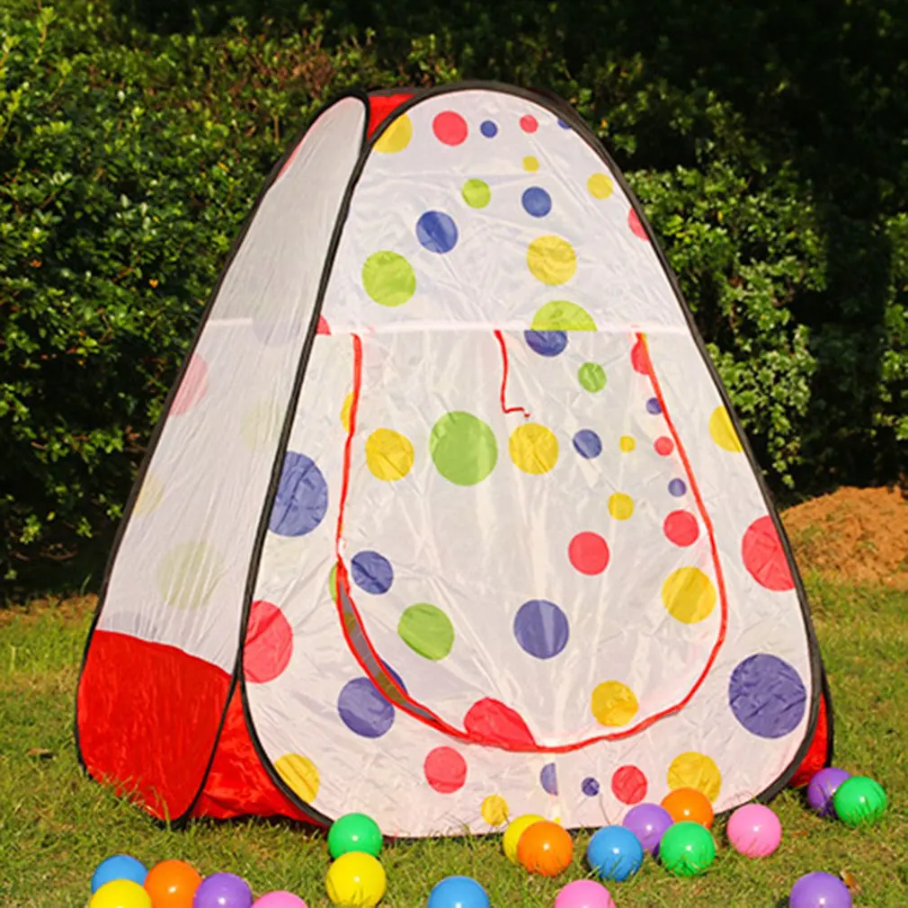 Треугольная форма складной Крытый Открытый играющие дети палатка Забавные Дети
