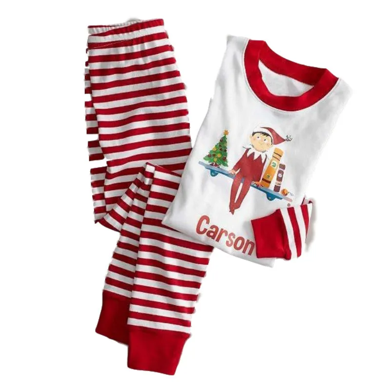 Одинаковая одежда для сна из хлопка всей семьи пижамы мамы папы и детей с героями