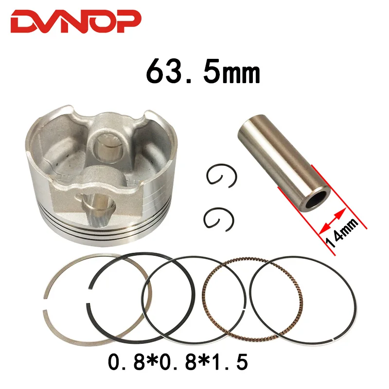 Мотоциклетный поршень 63 5 мм штифт 14 комплект уплотнительных колец для CBF150 XR150