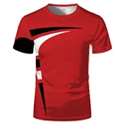 Мужская спортивная футболка с 3D Цифровым изображением, летняя облегающая быстросохнущая Повседневная футболка с коротким рукавом для мужчин и женщин