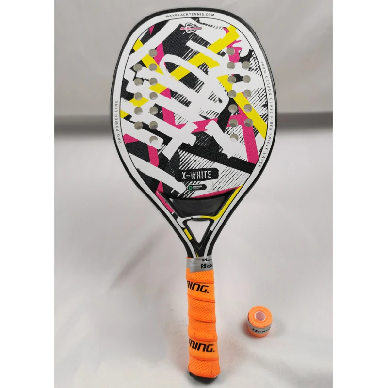 

2021 взрослая Профессиональная полностью карбоновая пляжная ракетка для тенниса, ракетка для лица из ЭВА, брикет