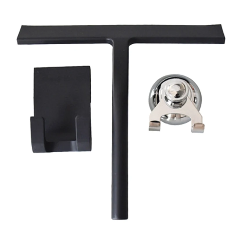 

Stainless Steel Bathroom Squeegee Window Wiper Cleaner with Suction Sticky Hook