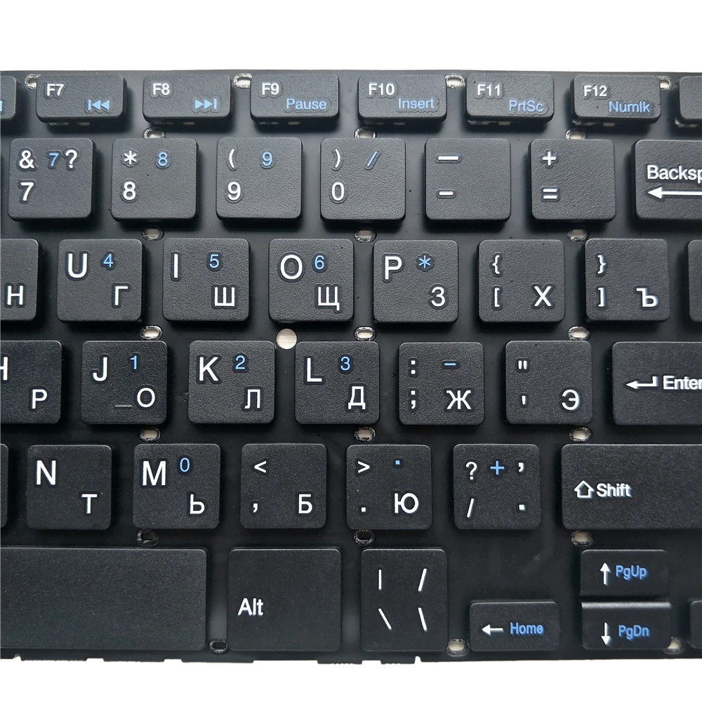 Английская и русская клавиатура для ноутбука US RU Prestigio PSB141A YX-K2000 0280DD 34280B048 G151111 DK-280